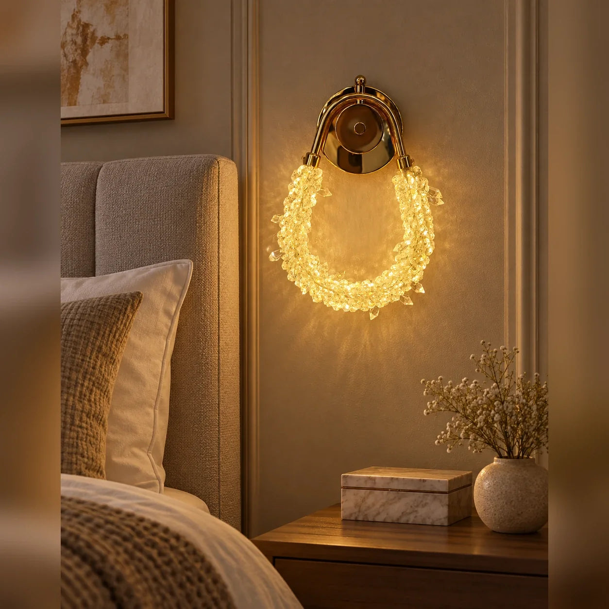 Bliss & Birch Faceted Loop Decorative Wall Light