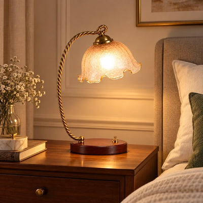 Bliss & Birch Amber Tulip Table Lamp