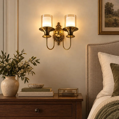 Bliss & Birch Twin Cylinder Classic Wall Sconce