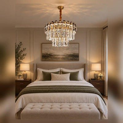 Bliss & Birch Two-Tier Crystal Drop Chandelier