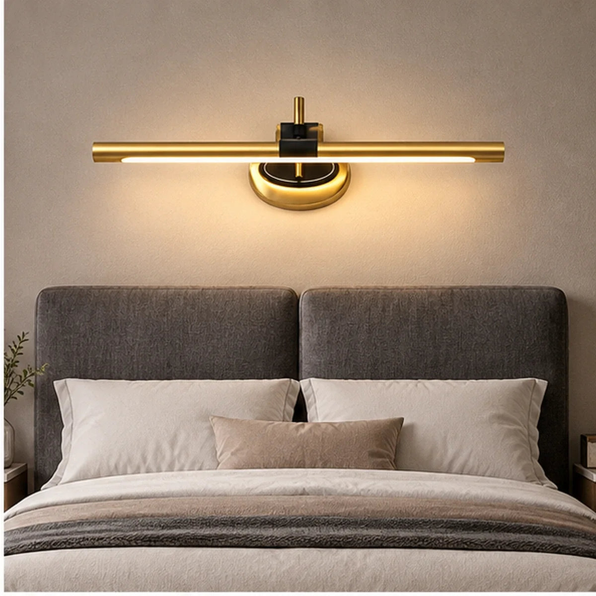 Bliss & Birch Gold Semicircle Linear Wall Light