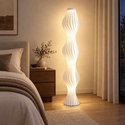 Bliss & Birch Sculptural Twist LED Floor Lamp