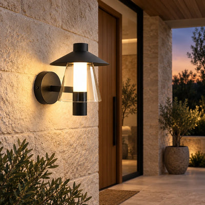 Bliss & Birch Halo Hood Outdoor Wall Light