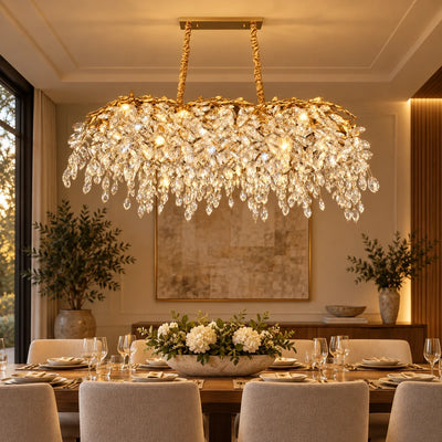 Bliss & Birch Linear Crystal Drop Chandelier