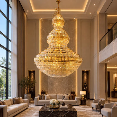 Bliss & Birch Grand Tiered Dome Crystal Chandelier