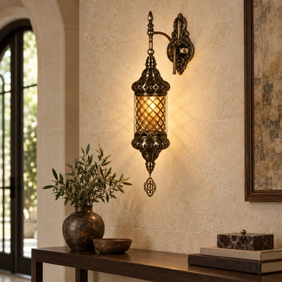 Bliss & Birch Antique Mesh Globe Wall Sconce