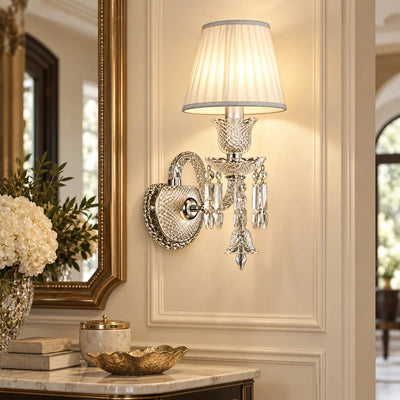 Bliss & Birch Crystal Accent Single-Shade Wall Sconce