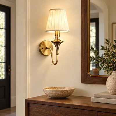 Bliss & Birch Single Arm Tapered Shade Wall Sconce