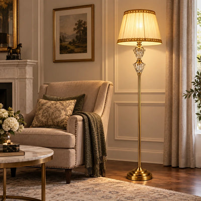 Bliss & Birch Faceted Crystal Table & Floor Lamp