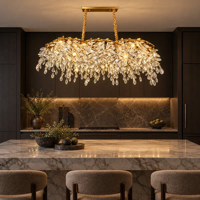 Bliss & Birch Linear Crystal Drop Chandelier