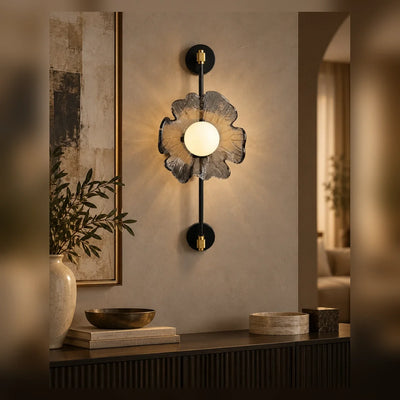 Bliss & Birch Sculptural Flower Globe Wall Light