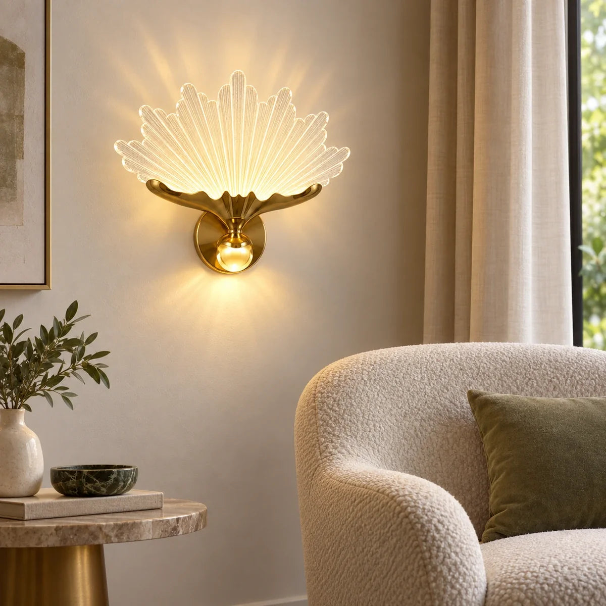 Bliss & Birch Radiant Fan Illuminated Wall Art