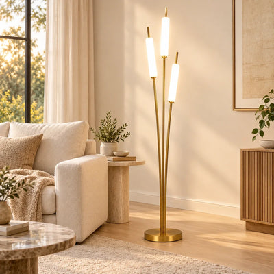 Bliss & Birch Staggered Three-Tube LED Floor Lamp