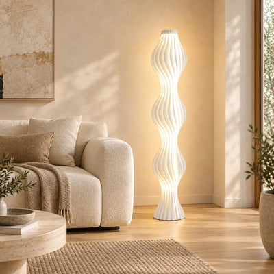Bliss & Birch Sculptural Twist LED Floor Lamp