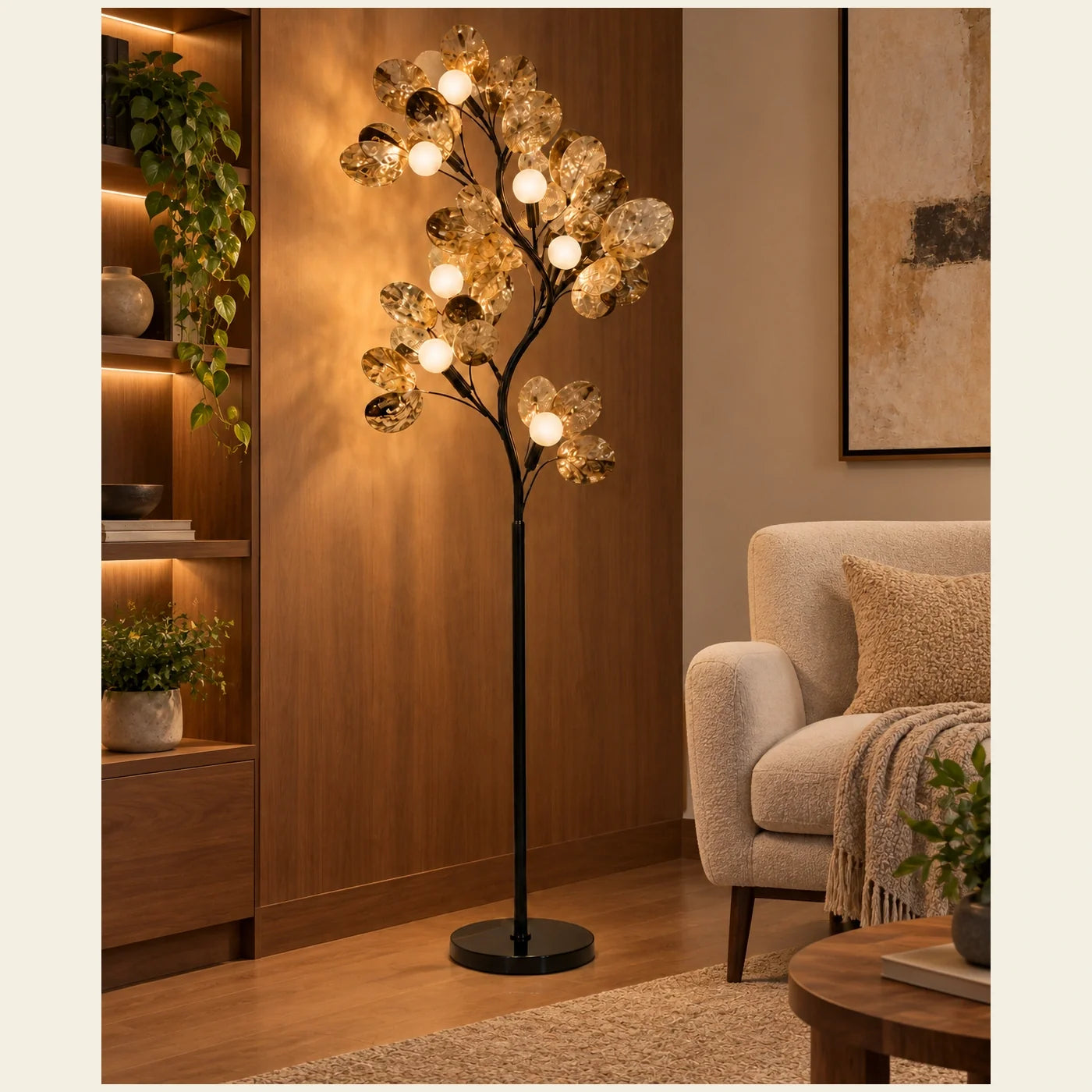 Bliss & Birch Branching Globe Decorative Floor Lamp