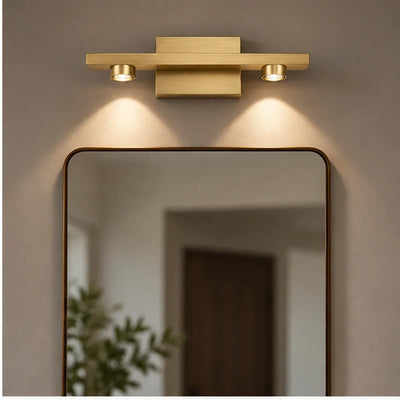 Bliss & Birch Antique Brass Two-Light Accent Bar