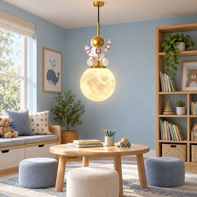 Bliss & Birch Astronaut Globe Pendant