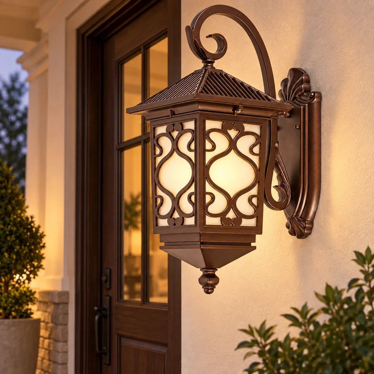 Bliss & Birch Ornate Scrollwork Wall Lantern