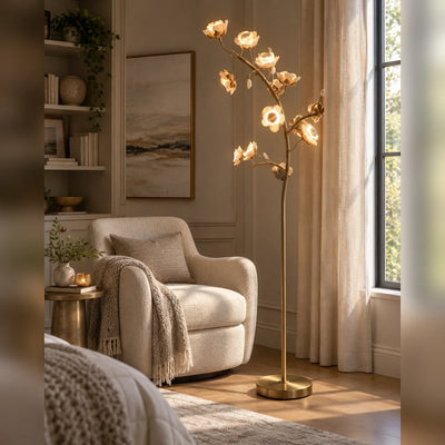 Bliss & Birch Sculptural Floral Branch Floor Lamp