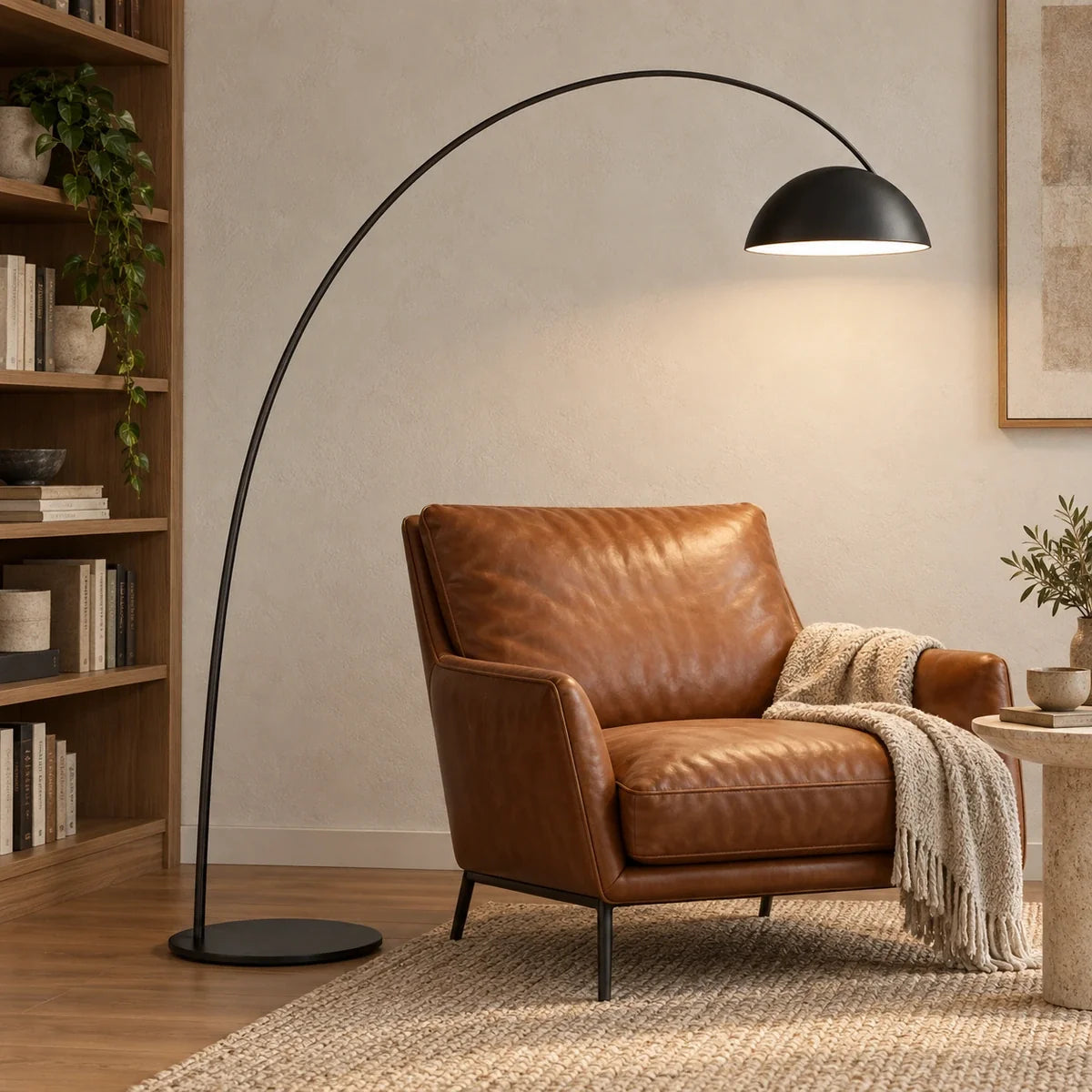 Bliss & Birch Large Arc Dome Floor Lamp