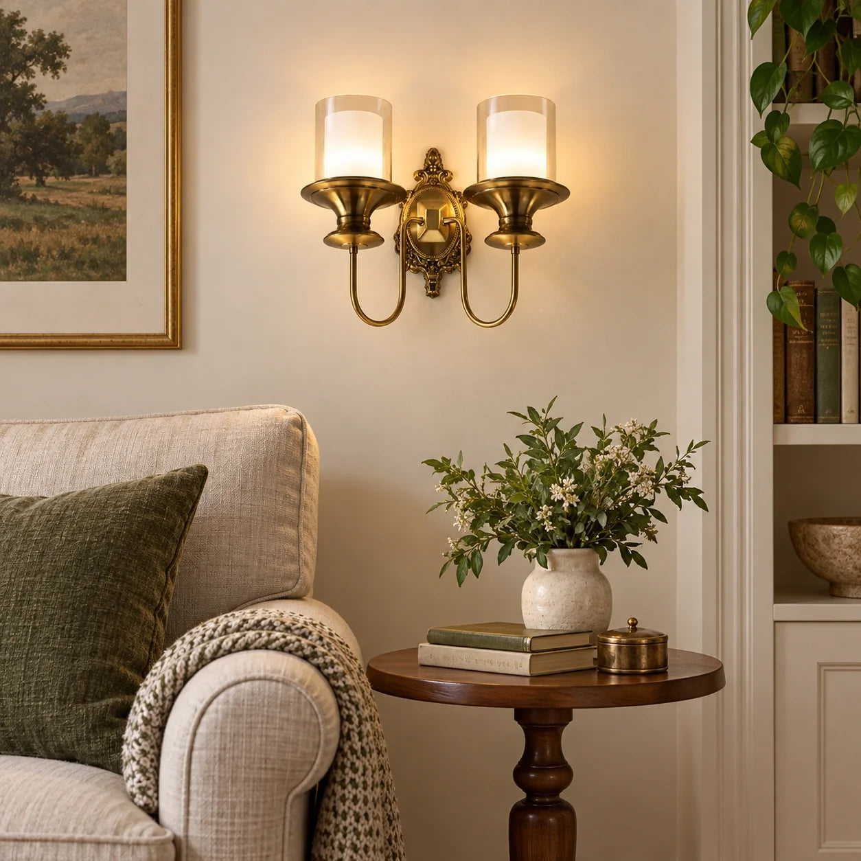 Bliss & Birch Twin Cylinder Classic Wall Sconce