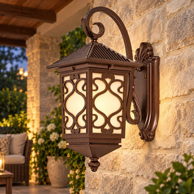 Bliss & Birch Ornate Scrollwork Wall Lantern