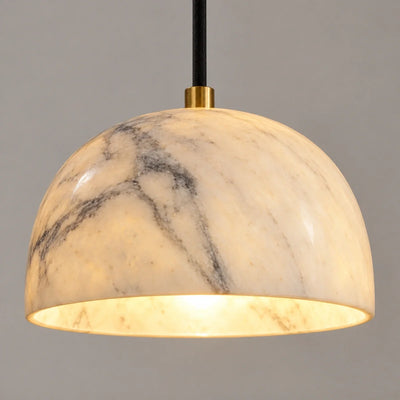 Bliss & Birch Luna Dome Natural Marble Pendant
