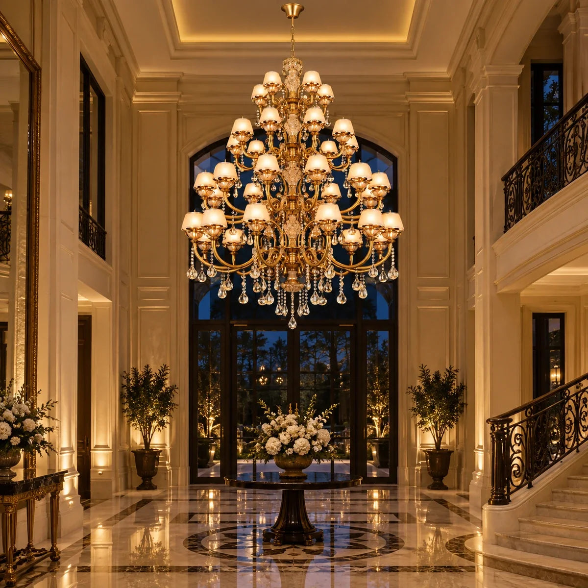 Bliss & Birch Monumental Multi-Tier Crystal Chandelier