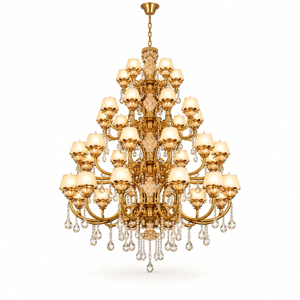 Bliss & Birch Monumental Multi-Tier Crystal Chandelier