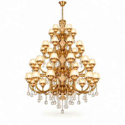 Bliss & Birch Monumental Multi-Tier Crystal Chandelier