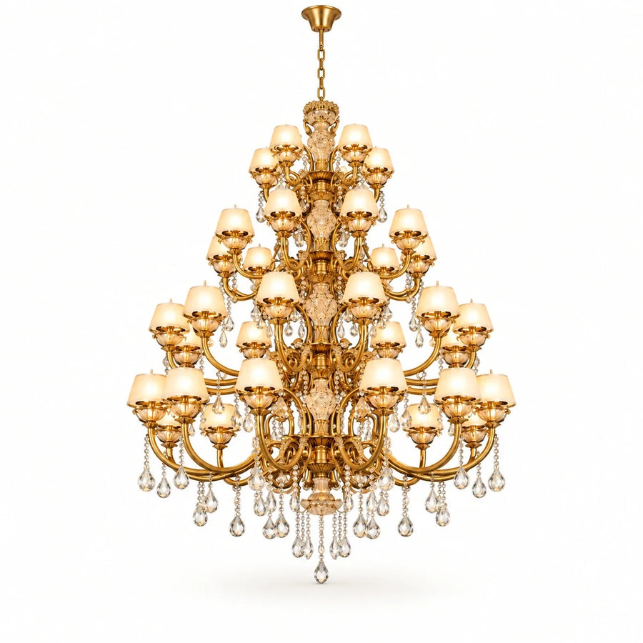 Bliss & Birch Monumental Multi-Tier Crystal Chandelier
