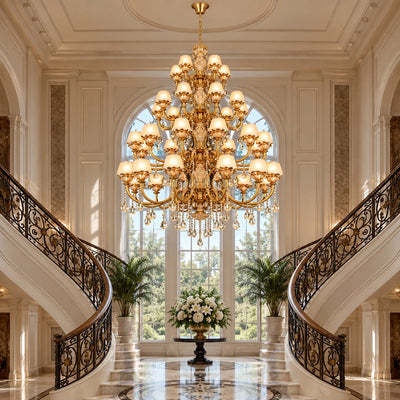 Bliss & Birch Monumental Multi-Tier Crystal Chandelier