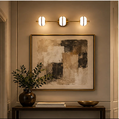 Bliss & Birch Antique Brass Three-Light Vanity Bar