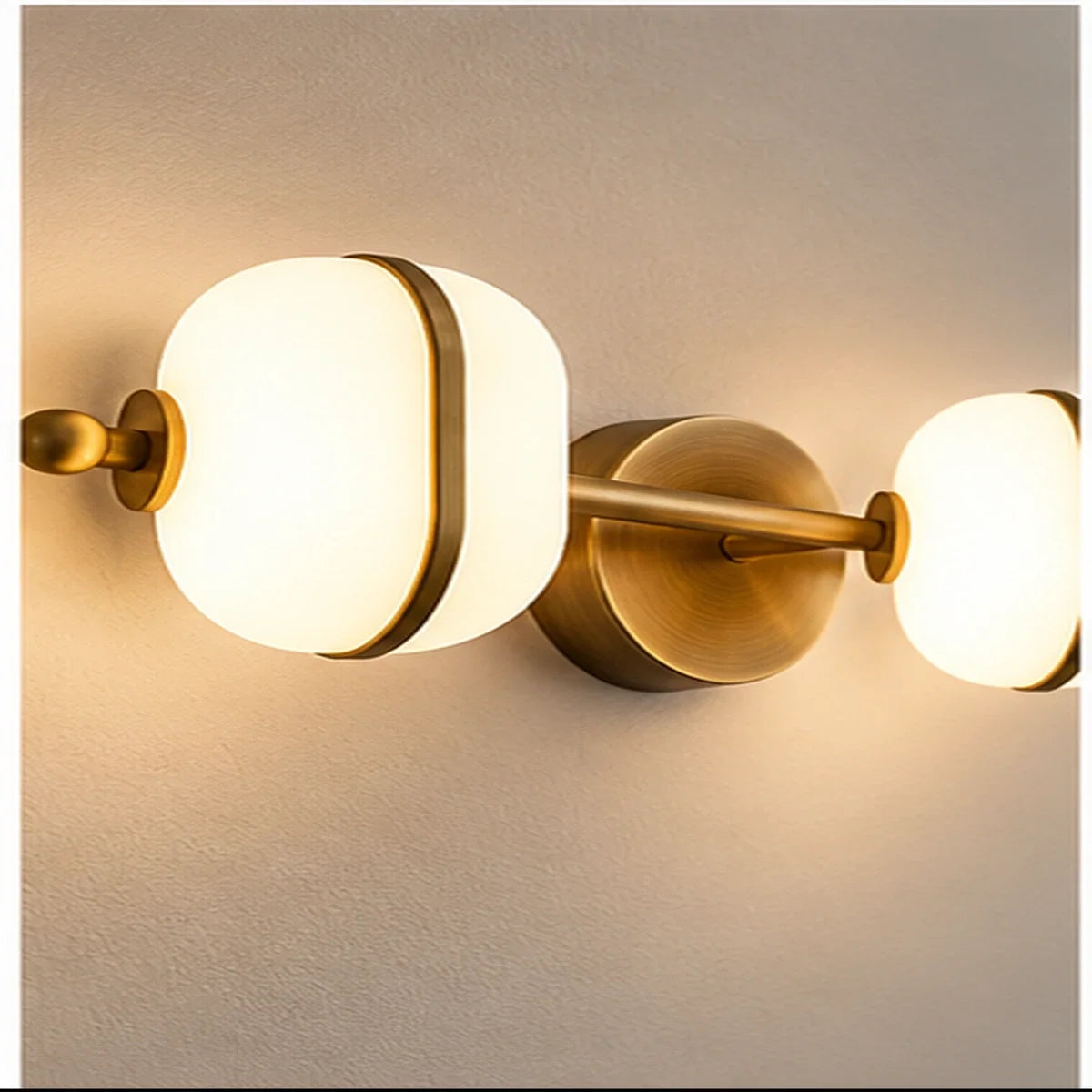 Bliss & Birch Antique Brass Three-Light Vanity Bar