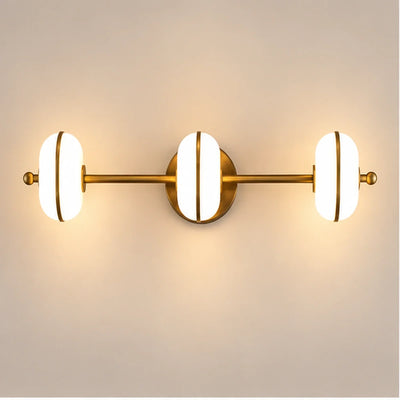 Bliss & Birch Antique Brass Three-Light Vanity Bar