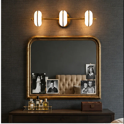 Bliss & Birch Antique Brass Three-Light Vanity Bar