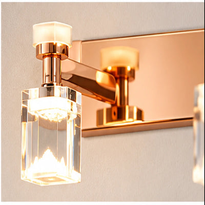 Bliss & Birch Rose Gold Three-Cube Vanity Light