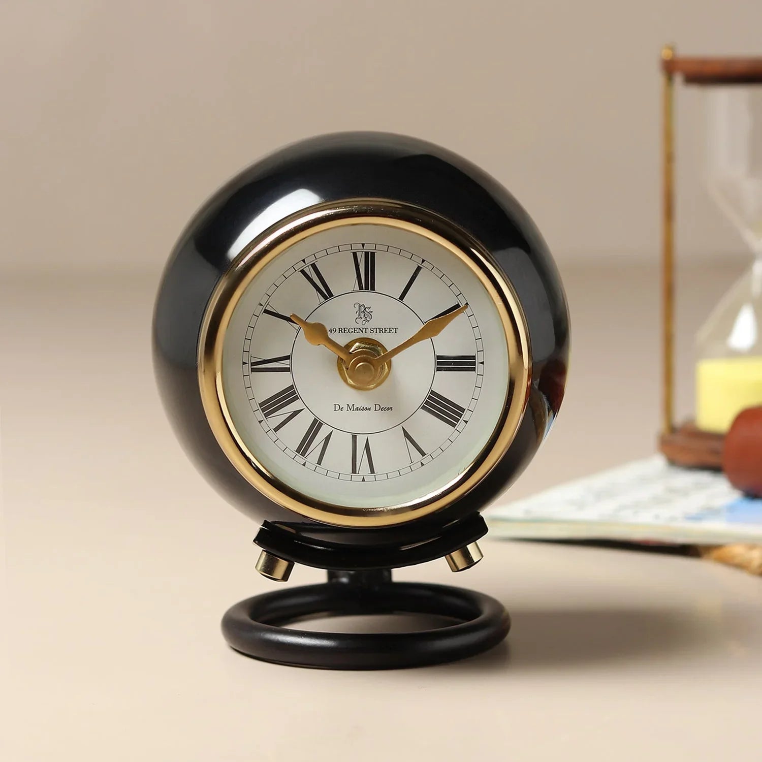 Spheron Desk Clock | Modern Table Clock for Home Décor, Office Desk