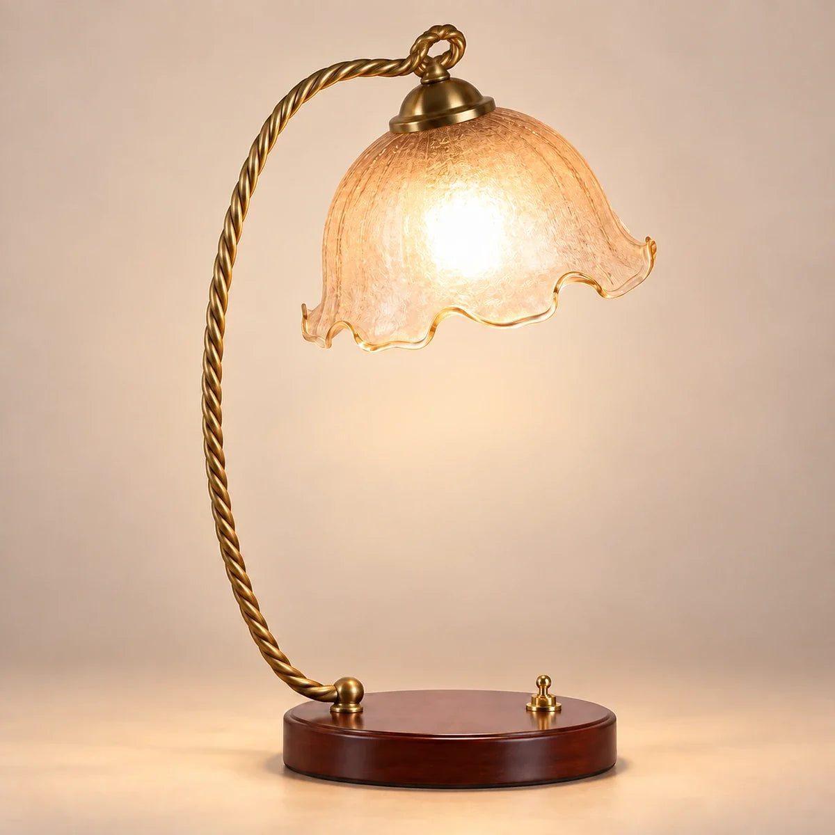 Bliss & Birch Amber Tulip Table Lamp