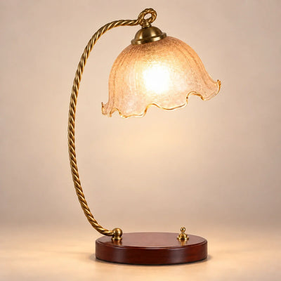 Bliss & Birch Amber Tulip Table Lamp