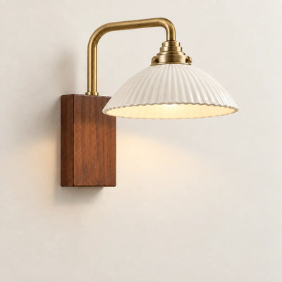 Bliss & Birch Ceramic Dome Reading Wall Sconce