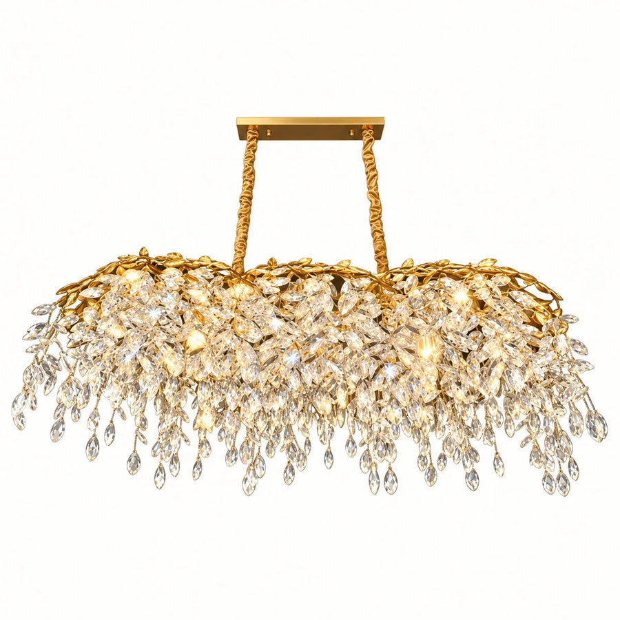 Bliss & Birch Linear Crystal Drop Chandelier
