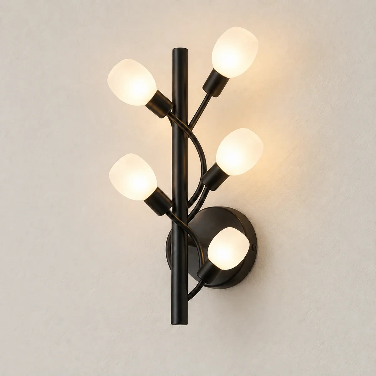 Bliss & Birch Five-Globe Branch Wall Sconce