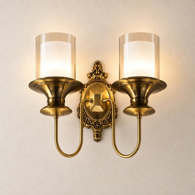 Bliss & Birch Twin Cylinder Classic Wall Sconce