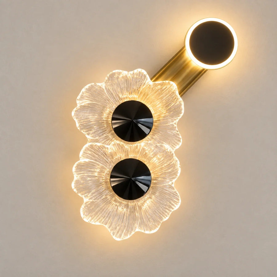 Bliss & Birch Floral Halo Illuminated Wall Art