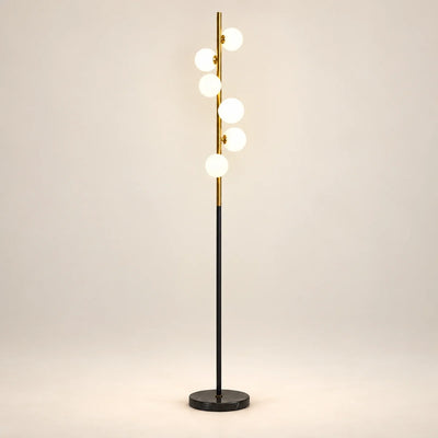 Bliss & Birch Milky Globe Column Floor Lamp