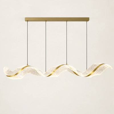 Bliss & Birch Sculptural Wave LED Chandelier