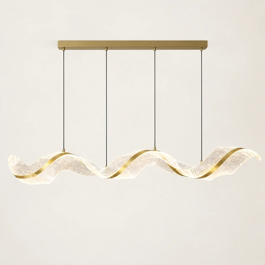 Bliss & Birch Sculptural Wave LED Chandelier