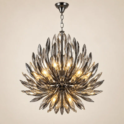 Bliss & Birch Smoke Crystal Branch Chandelier