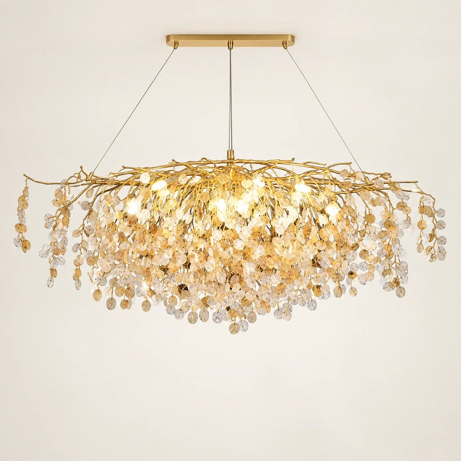 Bliss & Birch Grand Botanical Crystal Chandelier
